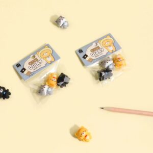 Cat's Diary – 3-Piece Themed Eraser Set