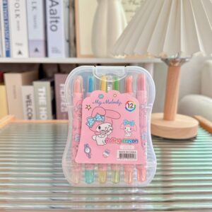 My Melody – 12-Piece Twist Themed Crayon Set