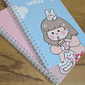 Sweet Whimsy Girl – A5 Premium Spiral Notebook