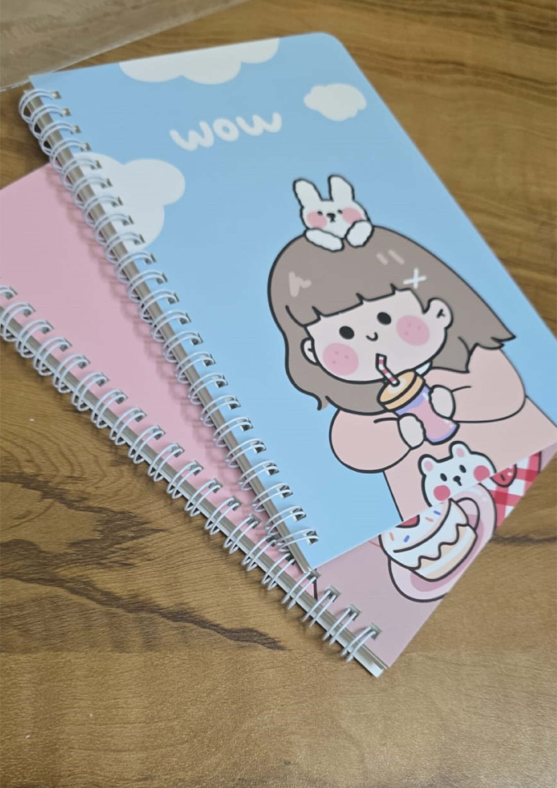 Sweet Whimsy Girl – A5 Premium Spiral Notebook