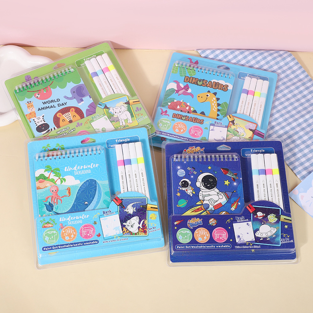 4-in-1 Mini Art Set (With Coloring Book + 4 Markers)